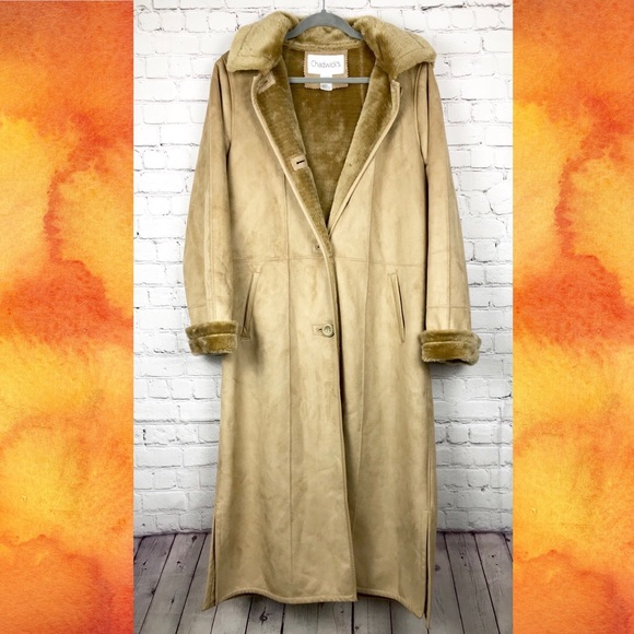 Vintage Chadwicks Faux Suede Fur Tan 